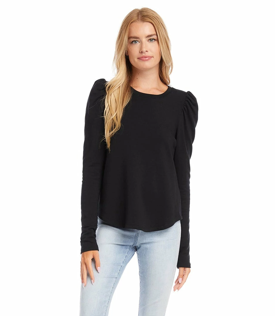 Karen Kane Shirred Sleeve Top Clothing