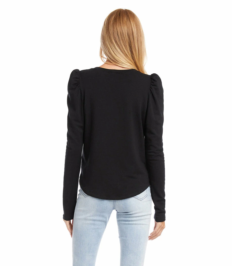 Karen Kane Shirred Sleeve Top Clothing