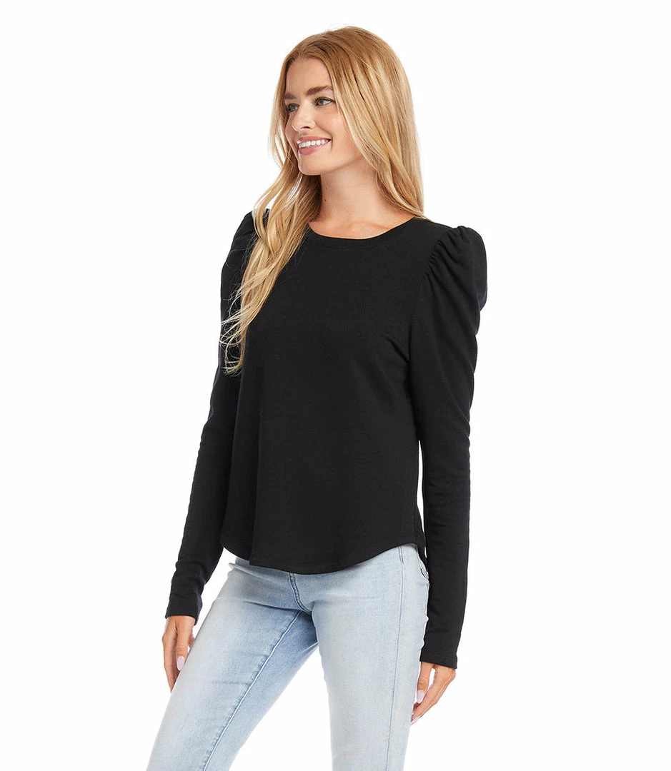 Karen Kane Shirred Sleeve Top Clothing