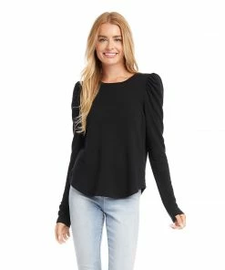 Karen Kane Shirred Sleeve Top Clothing