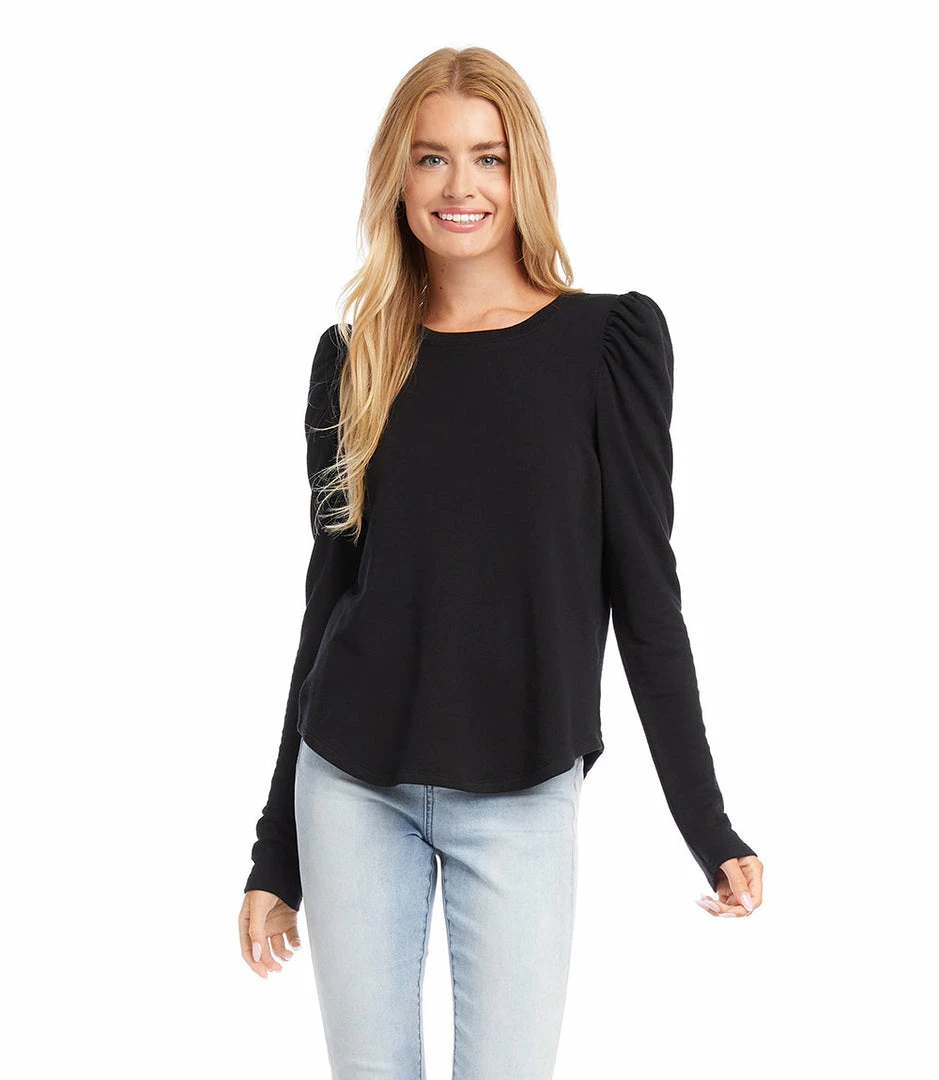 Karen Kane Shirred Sleeve Top Clothing