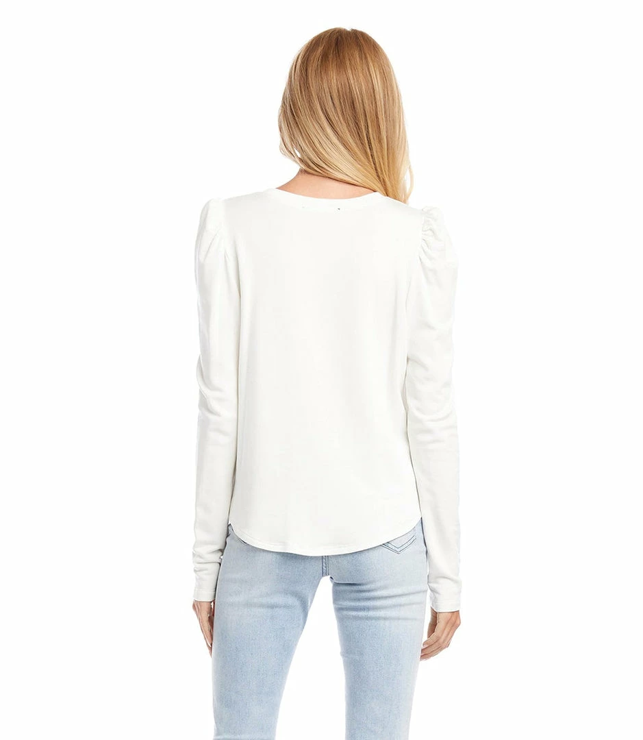 Karen Kane Shirred Sleeve Top