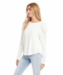 Karen Kane Shirred Sleeve Top