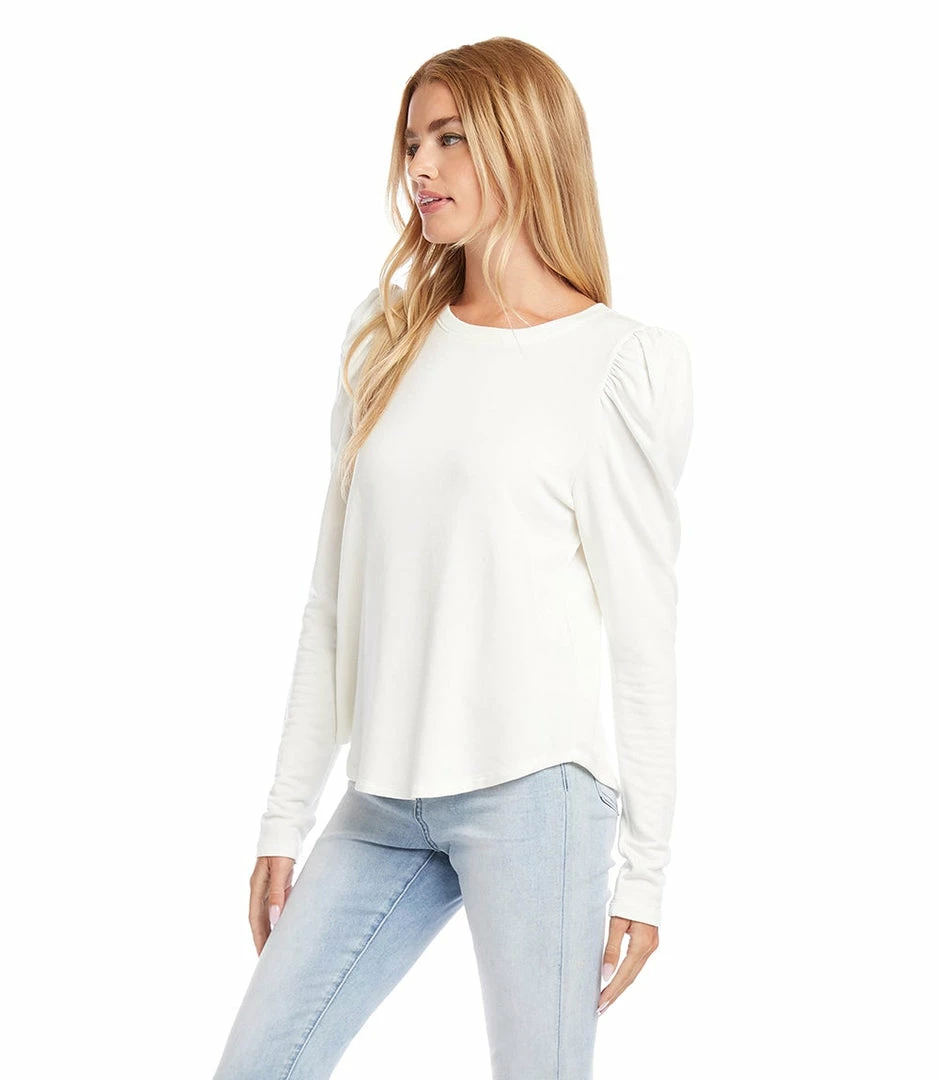 Karen Kane Shirred Sleeve Top
