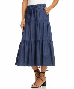 Karen Kane Clothing Tiered Midi Skirt