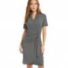 Karen Kane Short Sleeve Cascade Wrap Dress