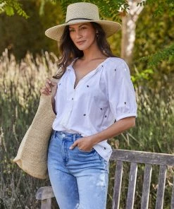 Karen Kane Honey Bee Peasant Top Clothing