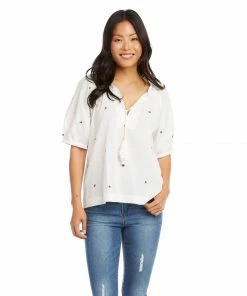 Karen Kane Honey Bee Peasant Top Clothing
