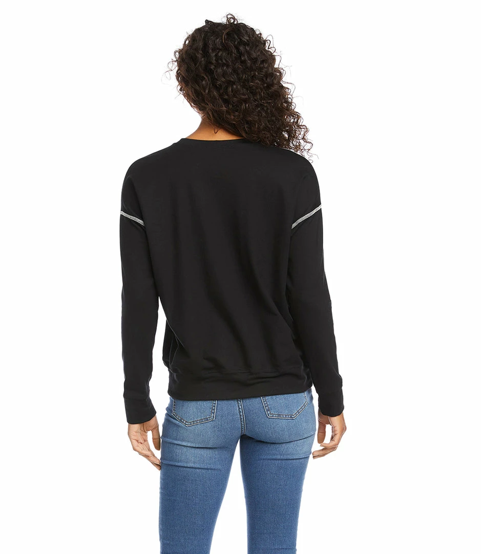 Karen Kane Contrast Stitch Pullover