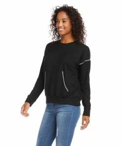 Karen Kane Contrast Stitch Pullover