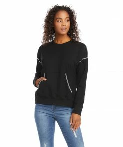 Karen Kane Contrast Stitch Pullover