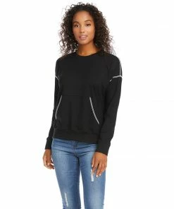 Karen Kane Contrast Stitch Pullover