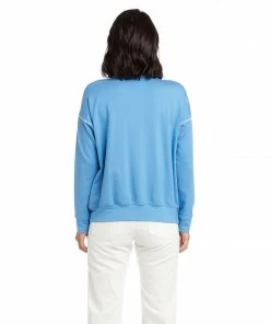 Karen Kane Clothing Contrast Stitch Pullover