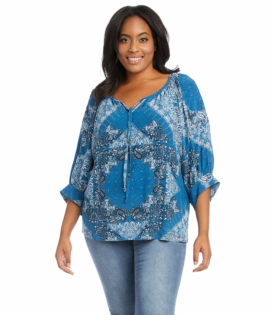 Karen Kane Plus Size Blouson Sleeve Top