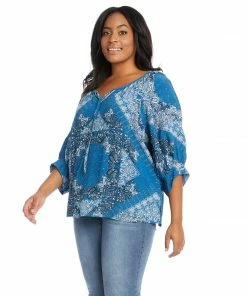 Karen Kane Plus Size Blouson Sleeve Top
