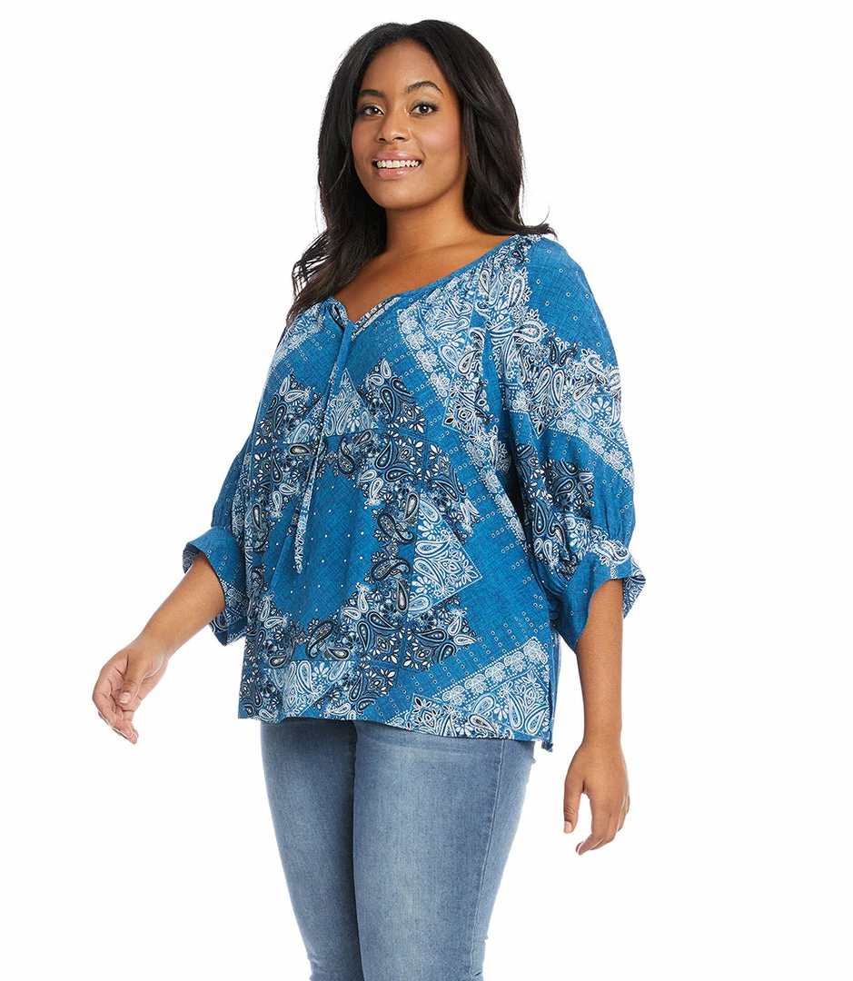 Karen Kane Plus Size Blouson Sleeve Top