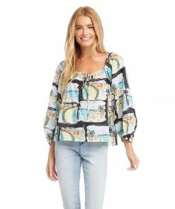 Karen Kane Petite Size Peasant Top