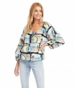 Karen Kane Petite Size Peasant Top