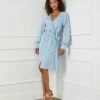 Karen Kane Long Sleeve Chambray Dress Clothing