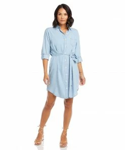 Karen Kane Chambray Shirtdress