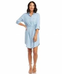 Karen Kane Chambray Shirtdress