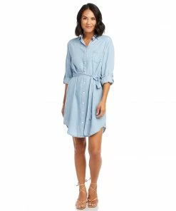 Karen Kane Chambray Shirtdress