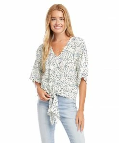 Karen Kane Clothing Tie-Front Top