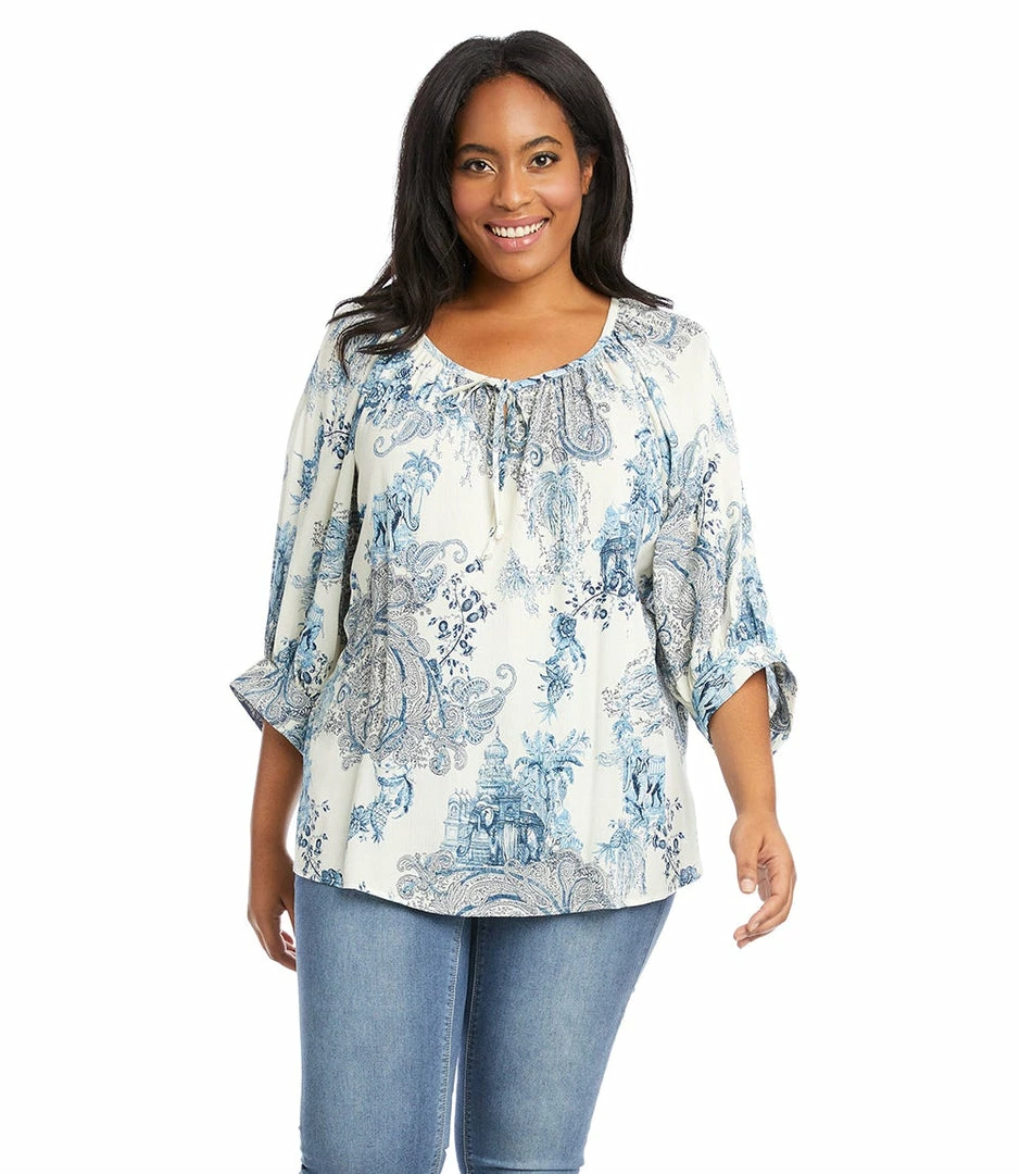 Karen Kane Plus Size Blouson Sleeve Top