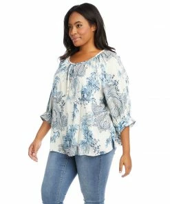 Karen Kane Plus Size Blouson Sleeve Top