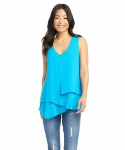 Karen Kane Tops Layered Tank