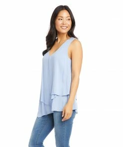 Karen Kane Tops Layered Tank