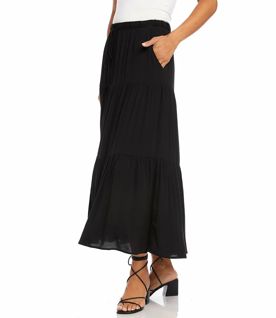 Karen Kane Tiered Midi Skirt Best Sellers