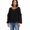 Karen Kane Ruffle Sleeve Top Clothing