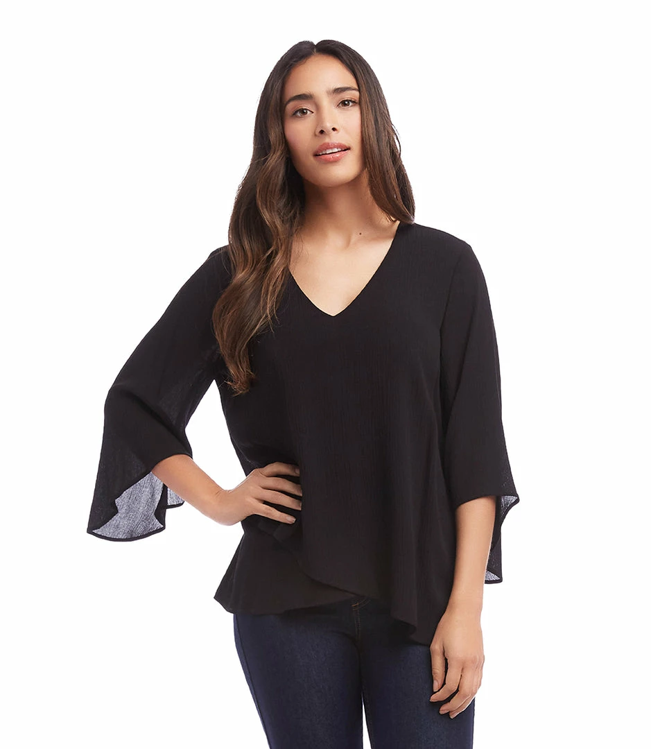 Karen Kane Bracelet Sleeve Asymmetric Top