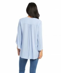Karen Kane Bracelet Sleeve Asymmetric Top