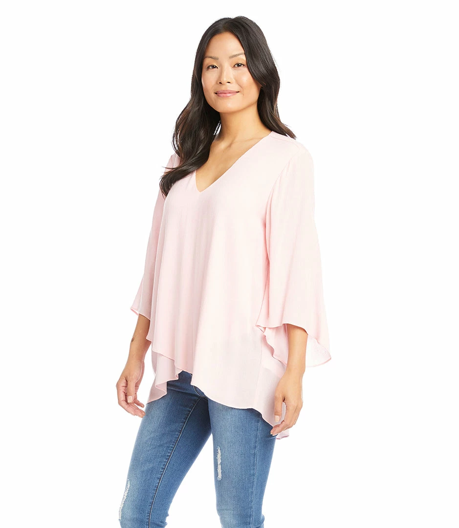Karen Kane Bracelet Sleeve Asymmetric Top