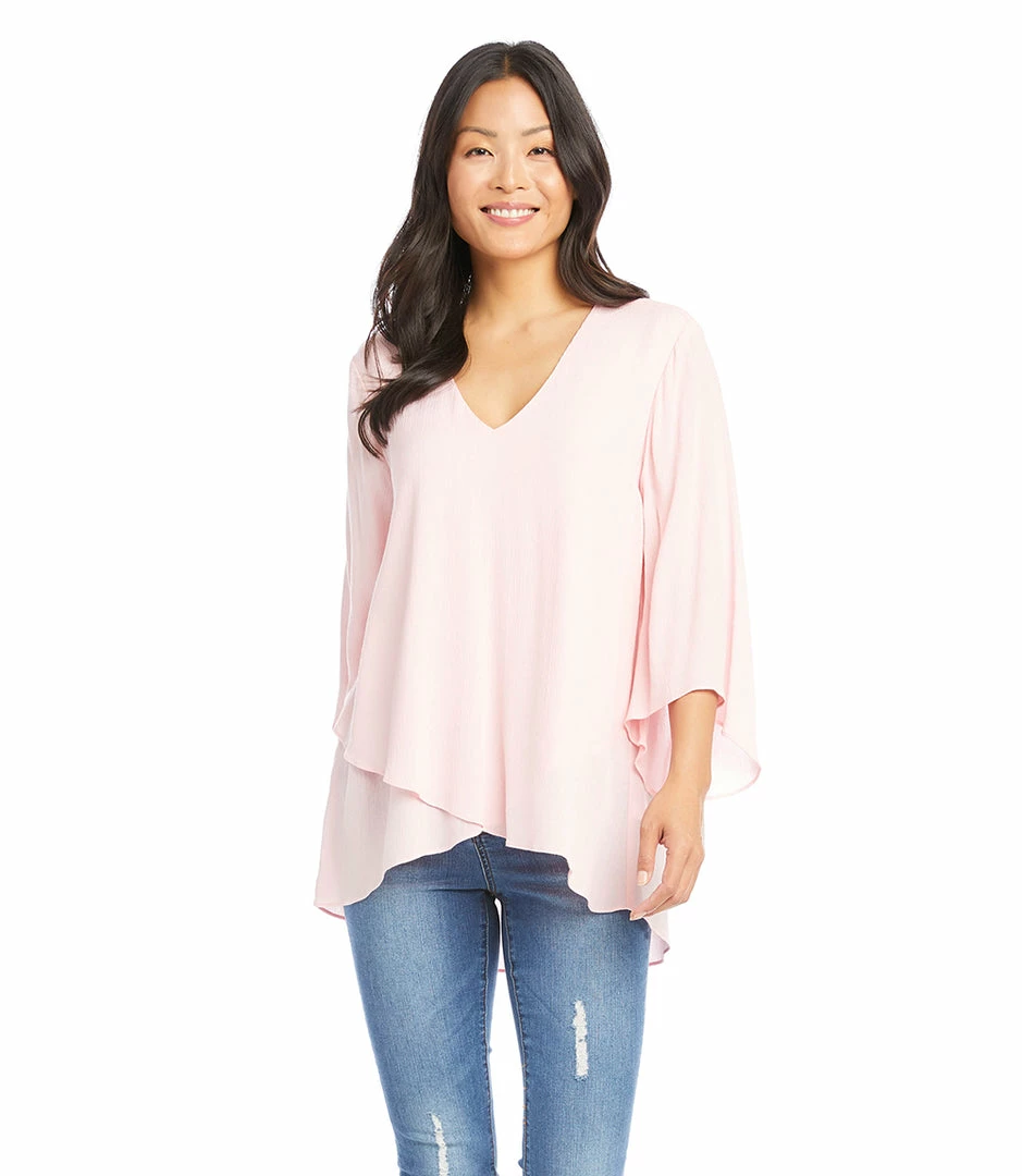 Karen Kane Bracelet Sleeve Asymmetric Top