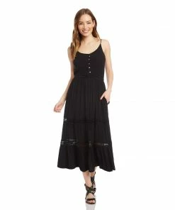 Karen Kane Clothing Lace Inset Dress