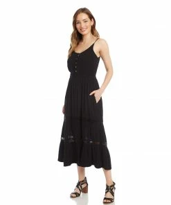 Karen Kane Clothing Lace Inset Dress