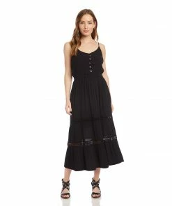 Karen Kane Clothing Lace Inset Dress