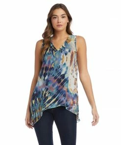 Karen Kane Uneven Hem Tank