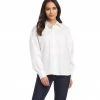 Karen Kane Clothing Shirred Sleeve Shirt