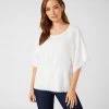 Karen Kane Embroidered Modern Sleeve Top Clothing