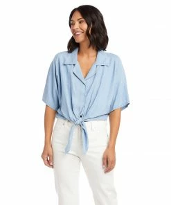 Karen Kane Tie-Front Top