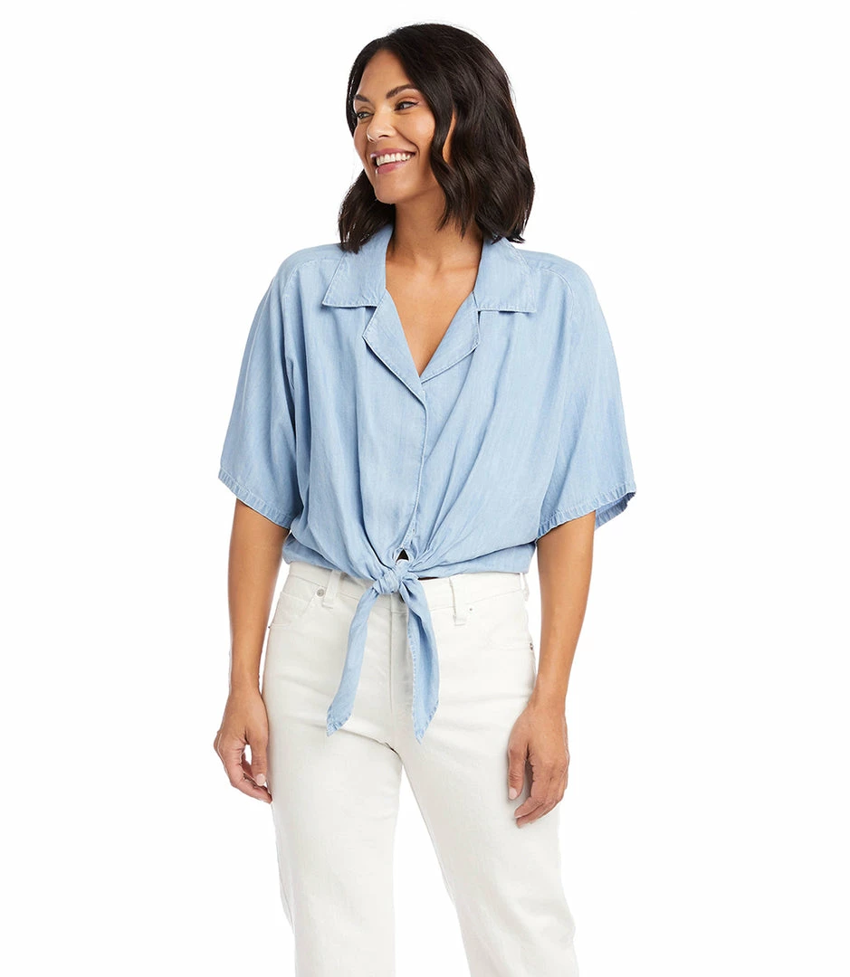 Karen Kane Tie-Front Top