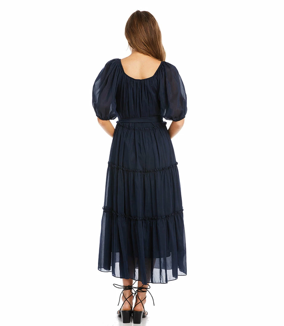 Karen Kane Tiered Poof Sleeve Dress