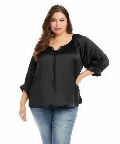 Karen Kane Plus Size Blouson Sleeve Top
