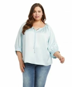 Karen Kane Plus Size Blouson Sleeve Top