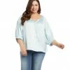 Karen Kane Plus Size Blouson Sleeve Top