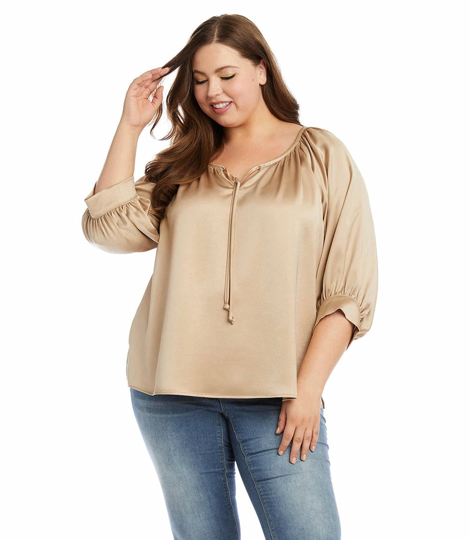 Karen Kane Plus Size Blouson Sleeve Top